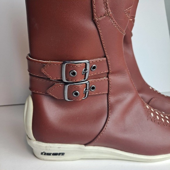 Icon Motorcycle Boots Women’s 5 Protective ATV Motorcycle Gear - Picture 5 of 10